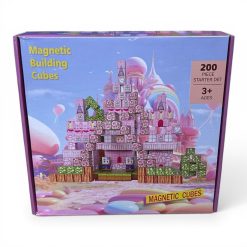 KLOCKI MAGNETYCZNE 200 EL. KONSTRUKCYJNE KWADRATOWE MINECRAFT.