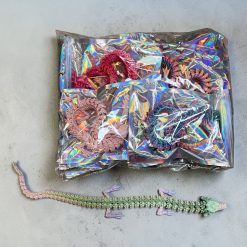 FIGURKA SMOK KRYSZTAŁOWY DRUK 3D 45CM DLA DZIECI.