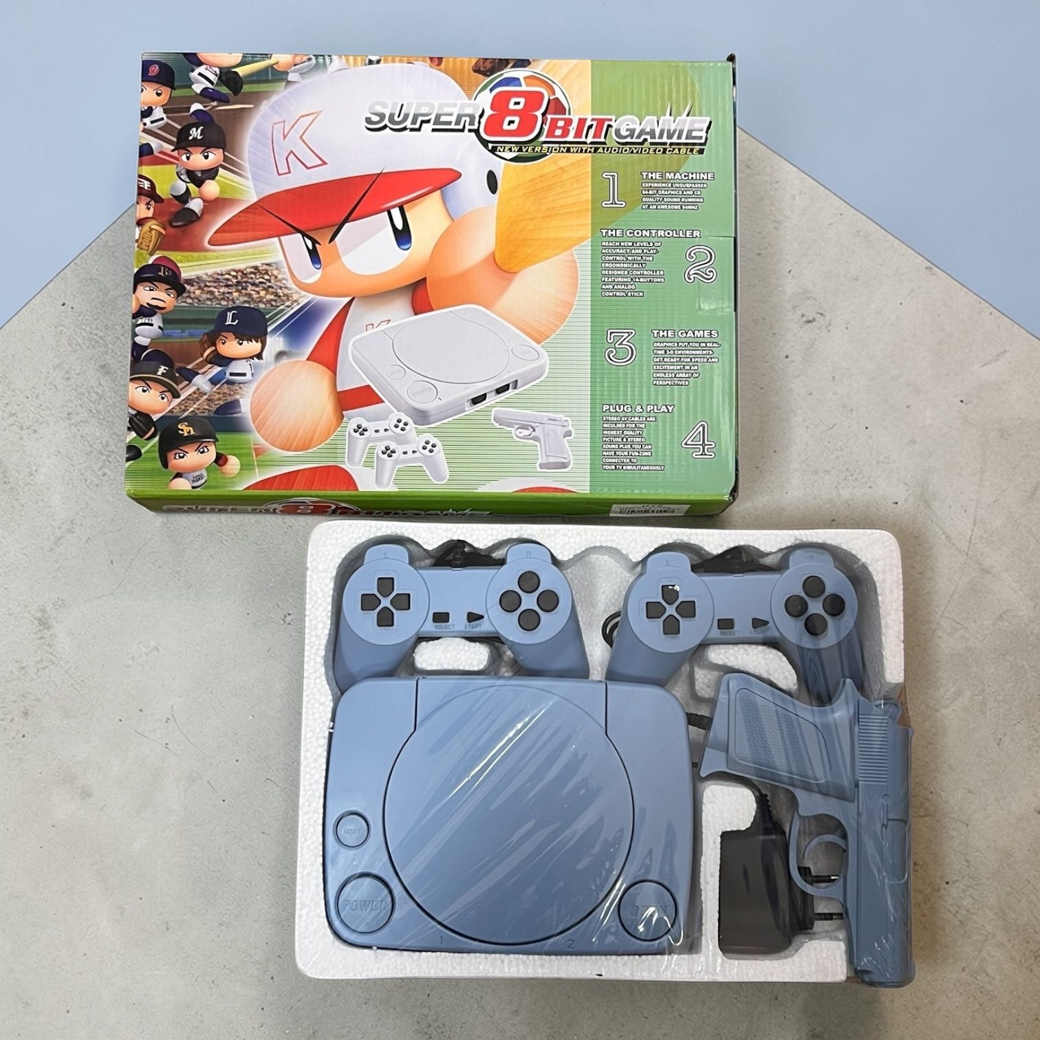 KONSOLA TELEWIZYJNA GRA GAME 8BIT GRY 2 PADY + PISTOLET. - obrazek 3