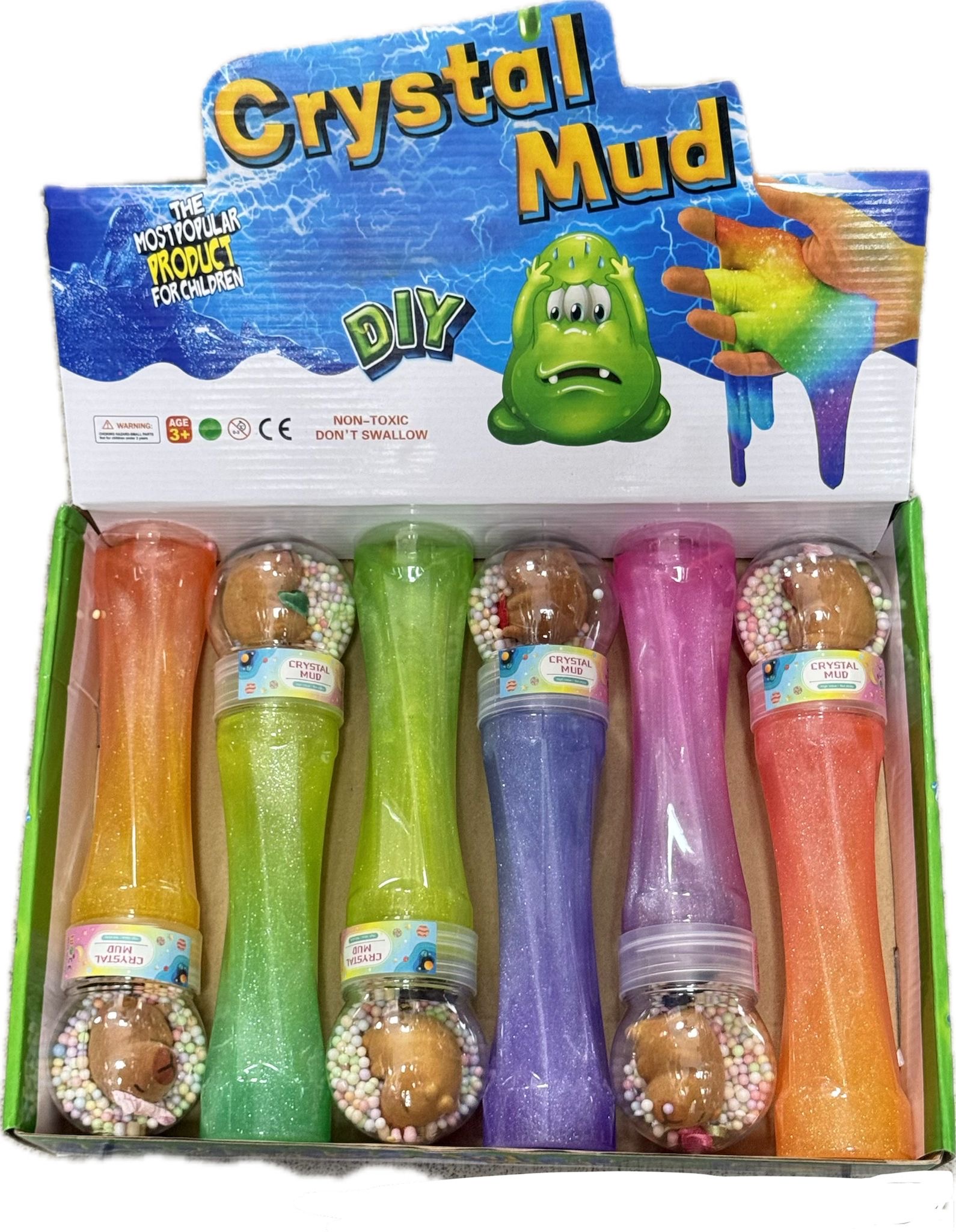 SLIME FIGURKI KAPIBARA PLASTYCZNA DLA DZIECI.