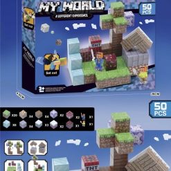 KLOCKI MAGNETYCZNE MY WORLD 50PCS.