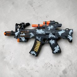PISTOLET DLA DZIECI DŹWIĘKOWY ŚWIECĄCY NA BATERIE.