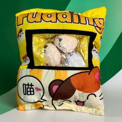 PODUSZKA PUDDING Z MASKOTKAMI KOTKAMI DO RZUCANIA PRZYTULANKA PLUSZOWA.