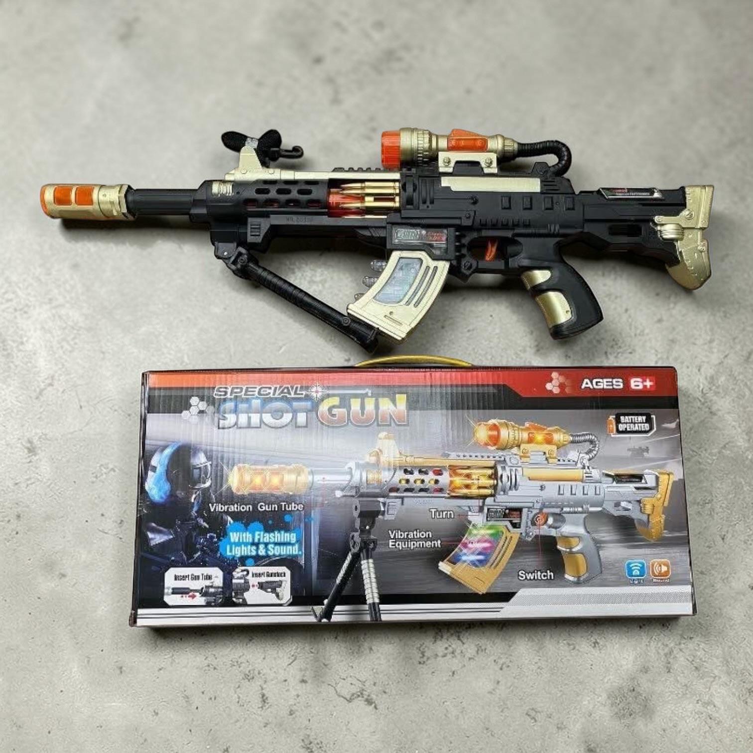 PISTOLET DLA DZIECI DŹWIĘKOWY ŚWIECĄCY NA BATERIE.