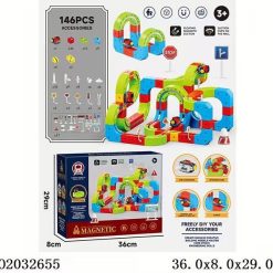 TOR ELEKTRYCZNY KOLEJKA KLOCKI MAGNETYCZNE POCIĄG ANTYGRAWITACYJNY 146EL.