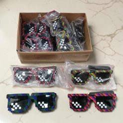 OKULARY ŚWIECĄCE LED ŻALUZJE IMPREZOWE DISCO.