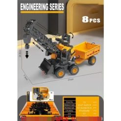 CIĘŻARÓWKA AUTO POJAZDY MASZYNY BUDOWLANE ŚWIATŁO DŻWIĘK.