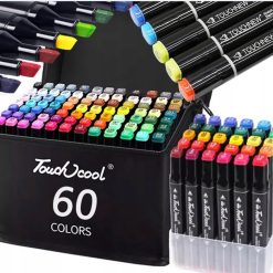 MARKERY DWUSTRONNE ALKOHOLOWE W ETUI ZESTAW 60PCS.