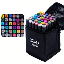 MARKERY DWUSTRONNE ALKOHOLOWE W ETUI ZESTAW 36PCS.