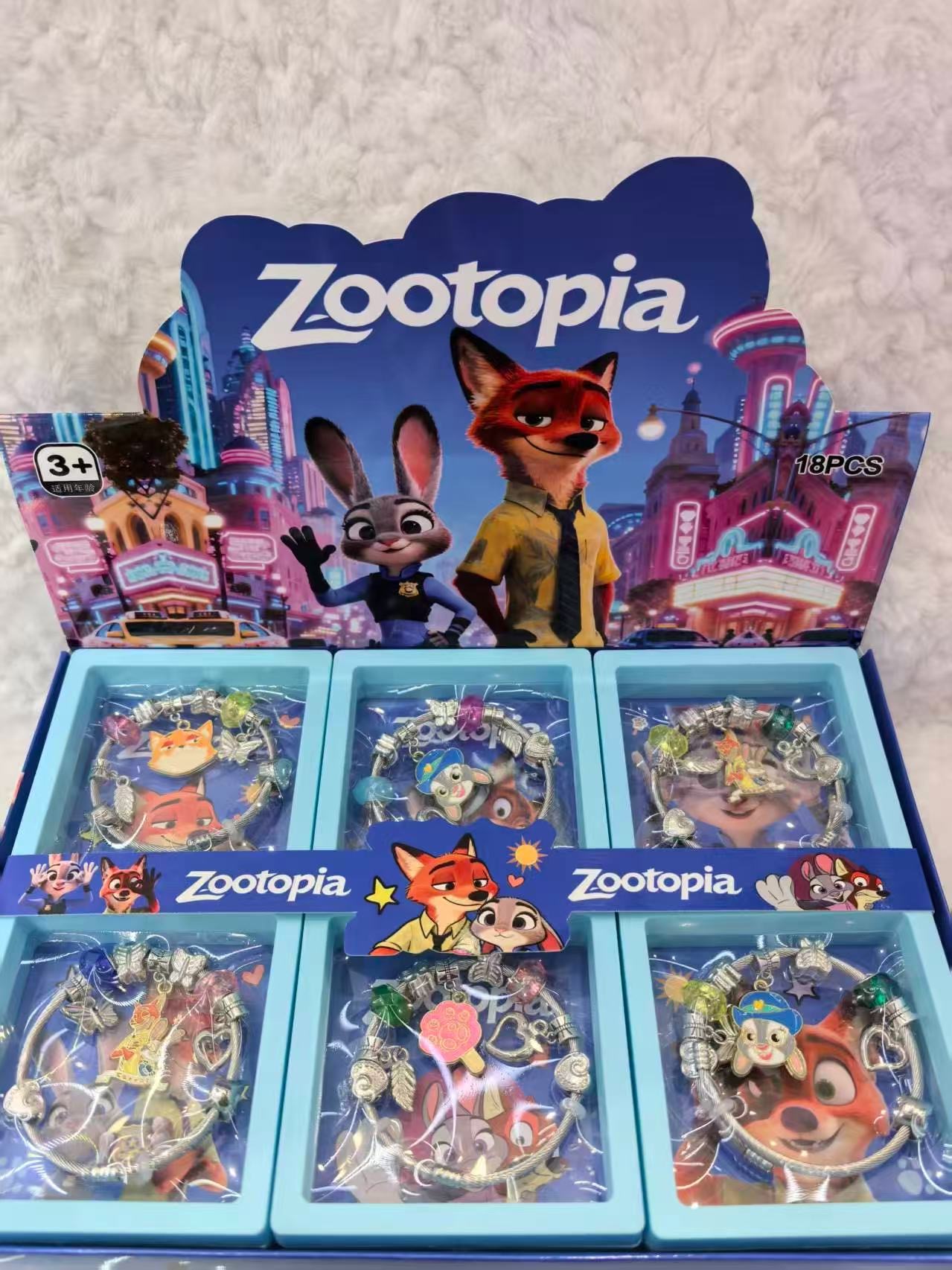 ZESTAW BIŻUTERII BRANSOLETKA ZOOTOPIA DLA DZIECI.