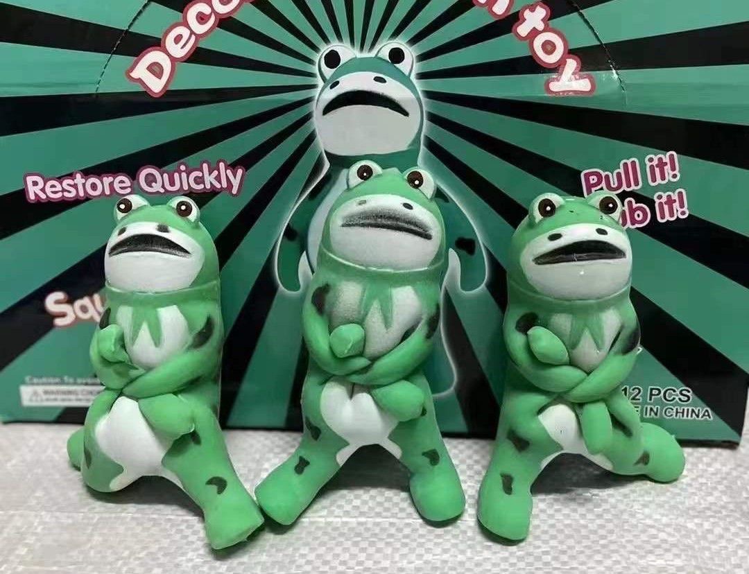 GNIOTKI ANTYSTRESOWY SQUISHY ŻABA DLA DZIECI.