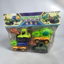 ZESTAW AUTO DINOZAUR 4 SZTUK DLA DZIECI.