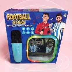 ZESTAW KARAOKE PIŁKARSKIEJ Z GŁOŚNIKIEM + 2PCS MIKROFONEM.