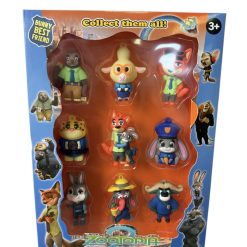 ZESTAW FIGURKI ZOOTOPIA 9PCS DLA DZIECI.