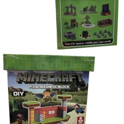 KLOCKI MAGNETYCZNE MINECRAFT 150 ELEMENTÓW.