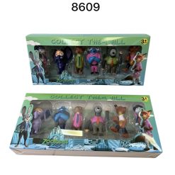 ZESTAW FIGURKI ZOOTOPIA 6PCS DLA DZIECI.