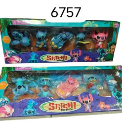 ZESTAW FIGURKI STITCH 5PCS DLA DZIECI.