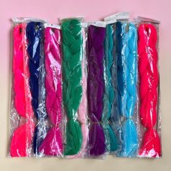 WŁOSY SYNTETYCZNE SZTUCZNE 1 KOLORÓW 60CM.