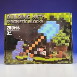 KLOCKI MAGNETYCZNE MINECRAFT 260 ELEMENTÓW.