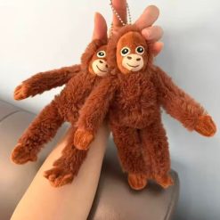 BRELOKI MASKOTKA MAŁPA DO KLUCZY 20CM.