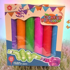 RURKI TUBY SENSORYCZNE ANTYSTRESOWE LED 19CM.