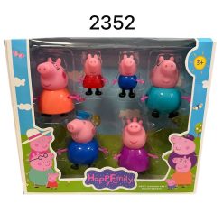 ZESTAW FIGURKI PEPPA PIG 6 SZTUK.