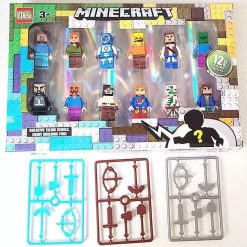 ZESTAW FIGURKI MINECRAFT 12PCS DLA DZIEC.