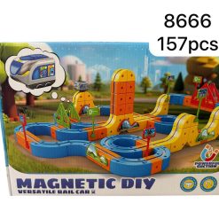 TOR ELEKTRYCZNY KOLEJKA KLOCKI MAGNETYCZNE POCIĄG ANTYGRAWITACYJNY 157 EL.