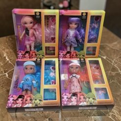 ZESTAW LALKA CUTE BEAUTYFUL RAINBON DLA DZIECI.