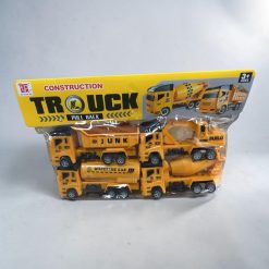 ZESTAW AUTO TRUCK BUDOWLANE 4 SZTUK DLA DZIECI.