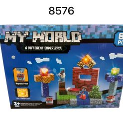 KLOCKI MAGNETYCZNE MY WORLD 82 ELEMENTÓW.