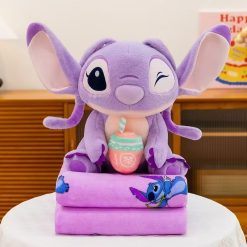 PLUSZOWA MASKOTKA KOC STITCH 3W1-50CM.