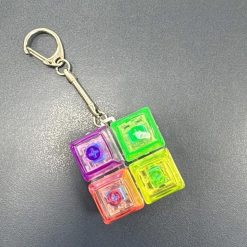 BRELOK ANTYSTRESOWY KLAWIATURA LED FIDGET KEYBOARD.