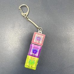 BRELOK ANTYSTRESOWY KLAWIATURA LED FIDGET KEYBOARD.