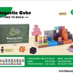 KLOCKI MAGNETYCZNE MINECRAFT 100 ELEMENTÓW.