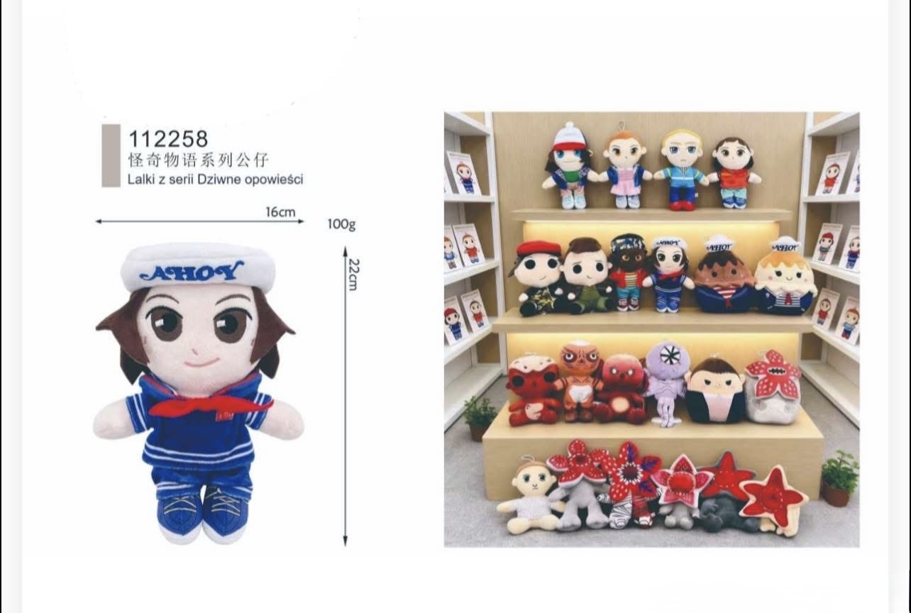 MASKOTKA PLUSZAK STRANGER THINGS DLA DZIECI 22CM.