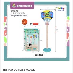 ZESTAW DO KOSZYKÓWKI DLA DZIECI.