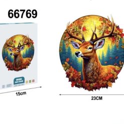 PUZZLE GAZELA 3D UKŁADANKA 135PCS DLA DZIECI.