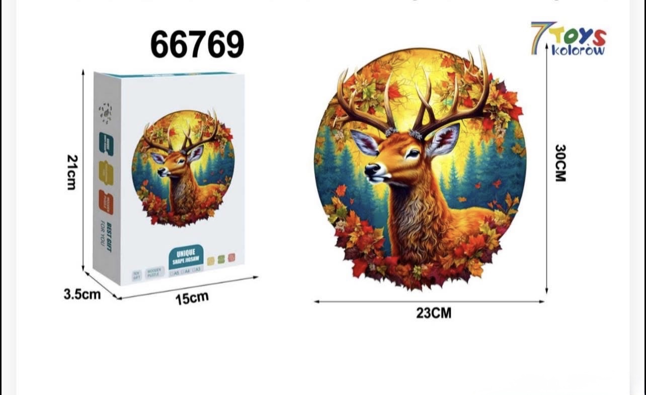 PUZZLE GAZELA 3D UKŁADANKA 135PCS DLA DZIECI.