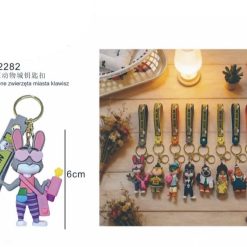 BRELOK FIGURKI GUMOWA ZOOTOPIA DO KLUCZY.