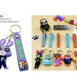 BRELOK FIGURKI GUMOWA ZOOTOPIA DO KLUCZY.