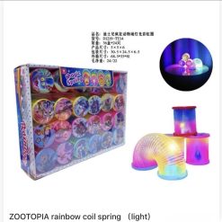 SPRĘŻYNKA KOLOROWA MAGICZNA LED DLA DZIECI 6CM.