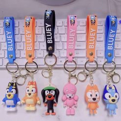 BRELOK FIGURKI GUMOWA BLUEY DO KLUCZY.