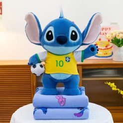 PLUSZOWA MASKOTKA KOC STITCH 3W1-50CM.