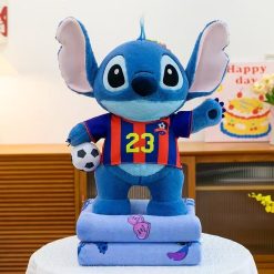 PLUSZOWA MASKOTKA KOC STITCH 3W1-50CM.