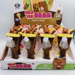 MINI WIATRAK RĘCZNY MILK TEA BEAR DLA DZIECI.