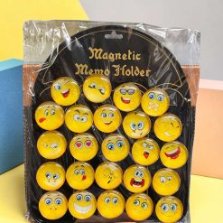 MAGNESY NA LODÓWKĘ DO TABLICY SZKLANE EMOTKI BUŹKI.