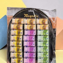 MAGNESY NA LODÓWKĘ DO TABLICY SZKLANE WALUTA EURO.