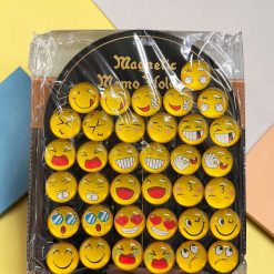 MAGNESY NA LODÓWKĘ DO TABLICY SZKLANE EMOTKI BUŹKI.