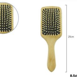 SZCZOTKA DREWNIA DO WŁOSÓW 25CM.